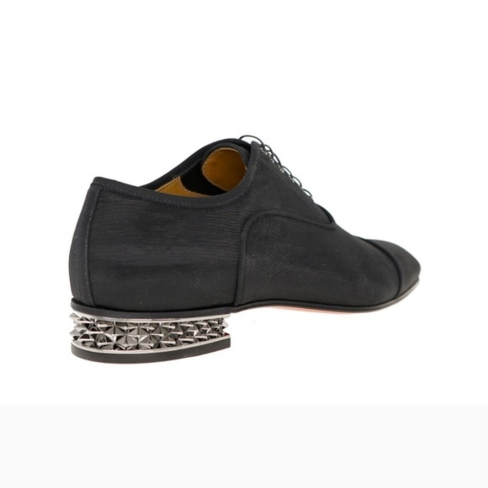 $1145 Christian Louboutin GREGGYROCKS Spiked Heel Oxford Loafers EU 45 US 12 NIB - Picture 3 of 11